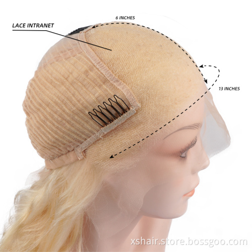 Virgin Blonde 613 Full Lace Wig  Human Hair Wigs Lace Front Wholesales Virgin Hair Wig Vendors